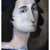 Ritratto di Raffaello, olio su tela 60 x 30 cm