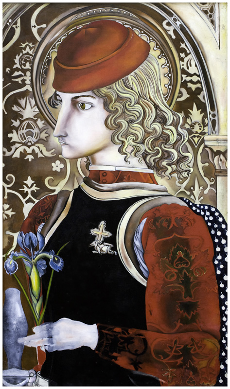 San Giorgio, olio su tela, 150 x 80 cm