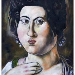 Ritratto di Fillide Melandroni, d'apres Caravaggio. olio su tela, 100 x 70 cm. 2011