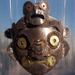 Ai Apaec, maschera in ferro, 80 x 70 cm. 2017